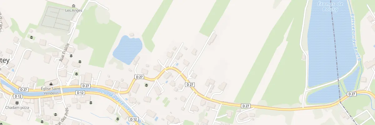 Plan du 25 Rue de Bourg sous Chatelet à Anjoutey