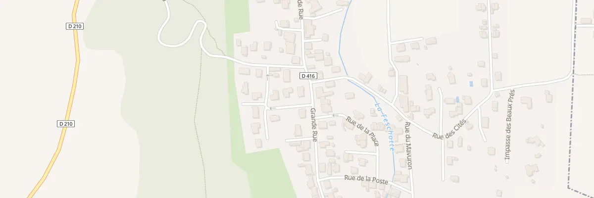 Plan du 2 Rue Olga Saint Blancat à Badevel