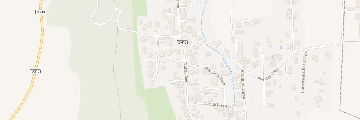 Plan du 28 Gr Grande Rue à Badevel