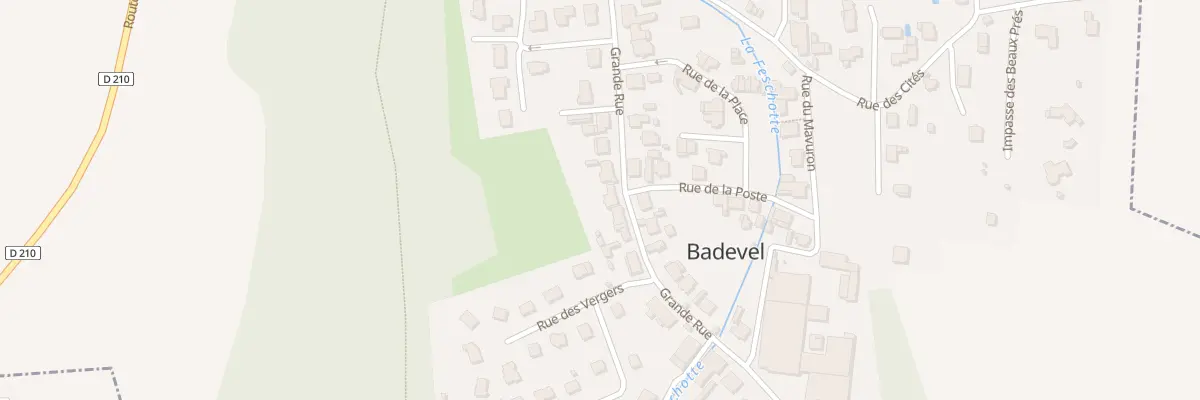 Plan du 38 Grande Rue à Badevel