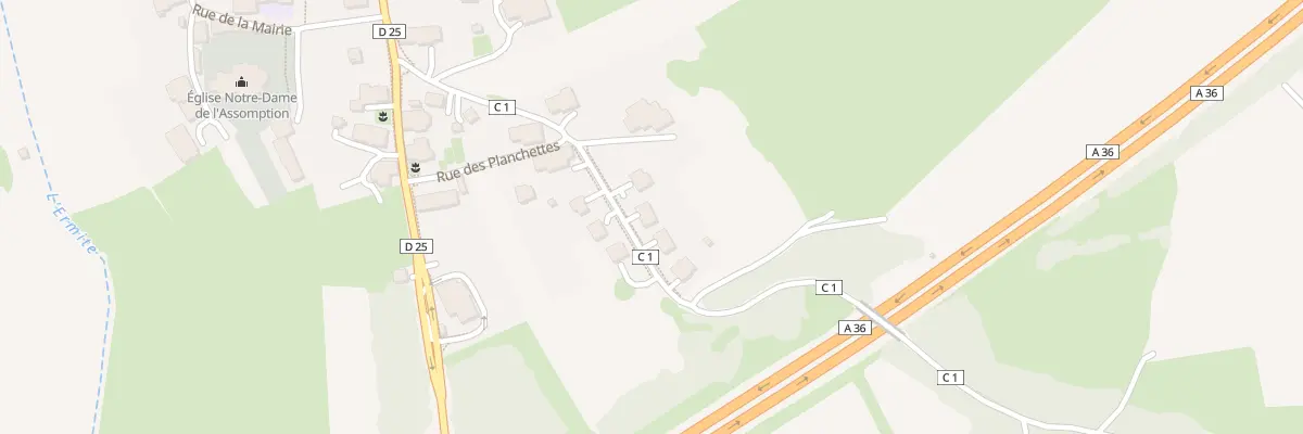 Plan du 9 Rue du Bourbet à Phaffans