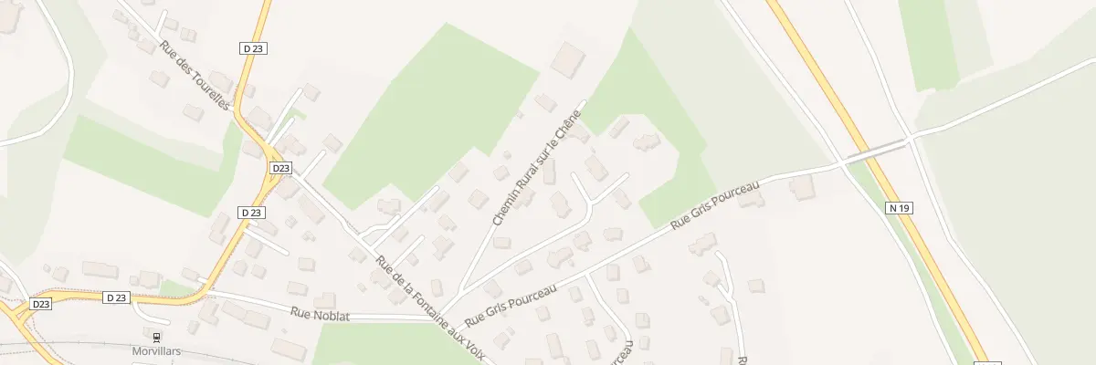 Plan du 13A Rue sur le Chêne à Morvillars