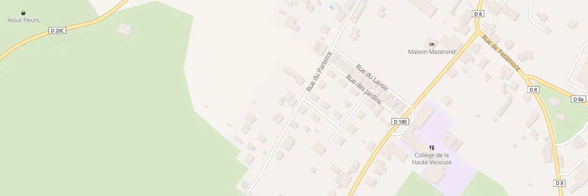 Plan du 30 Rue du Parterre à Cirey-sur-Vezouze