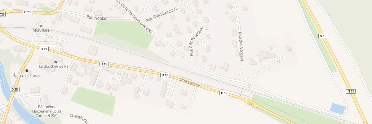 Plan du 10 Rue de la Fontaine aux Voix à Morvillars