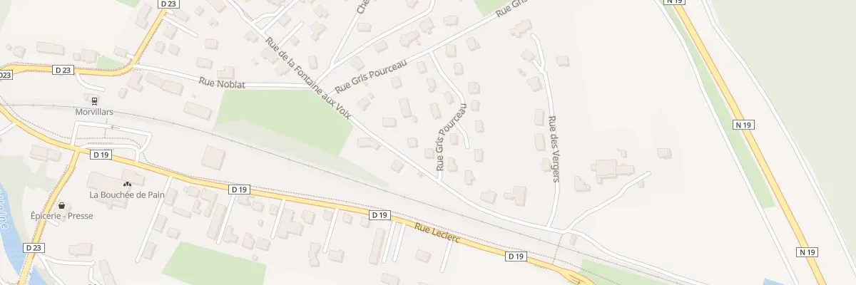 Plan du 23 Rue de la Fontaine aux Voix à Morvillars