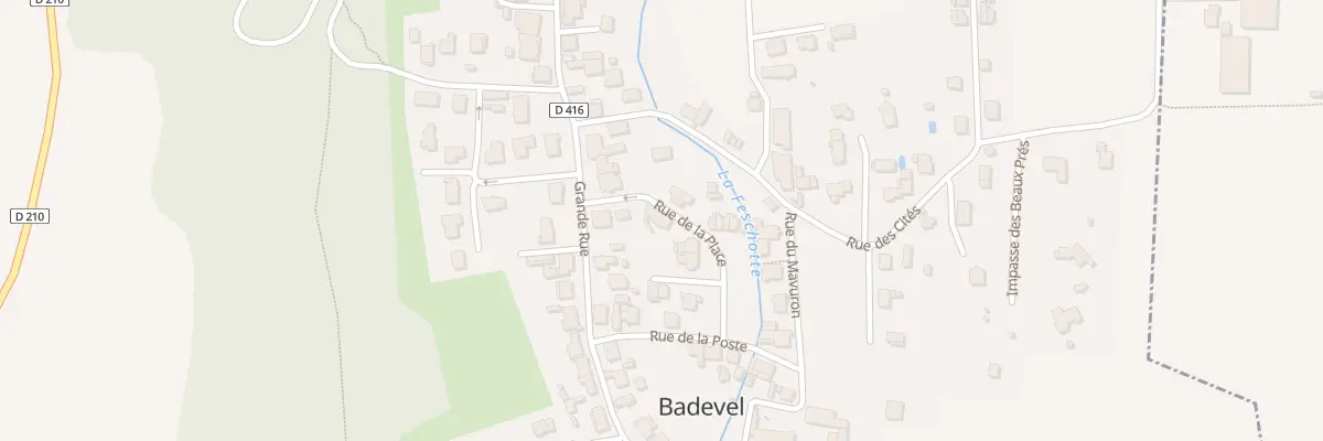 Plan du 2 Rue de la Place à Badevel