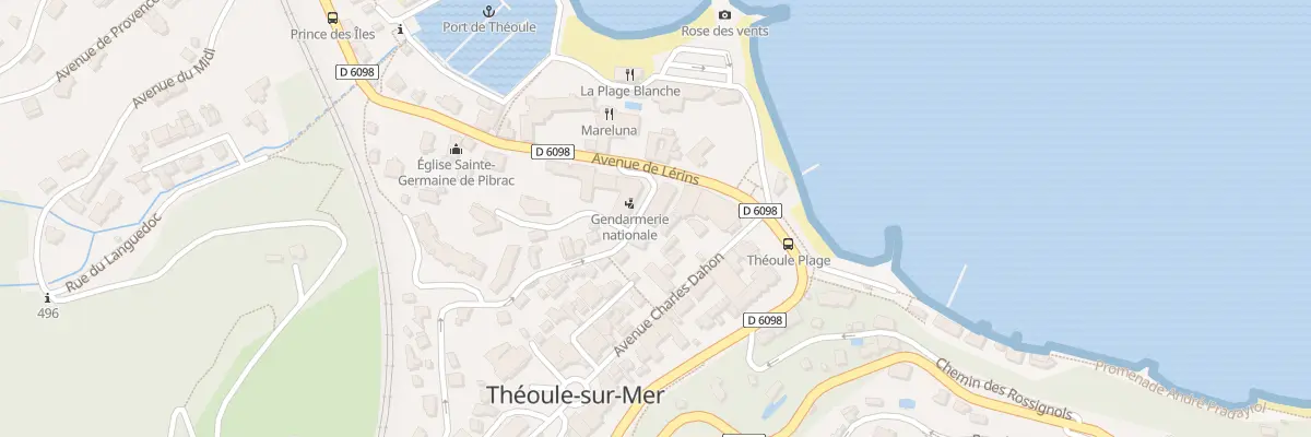 Plan du 1 Av Léon Montier à Théoule-sur-Mer