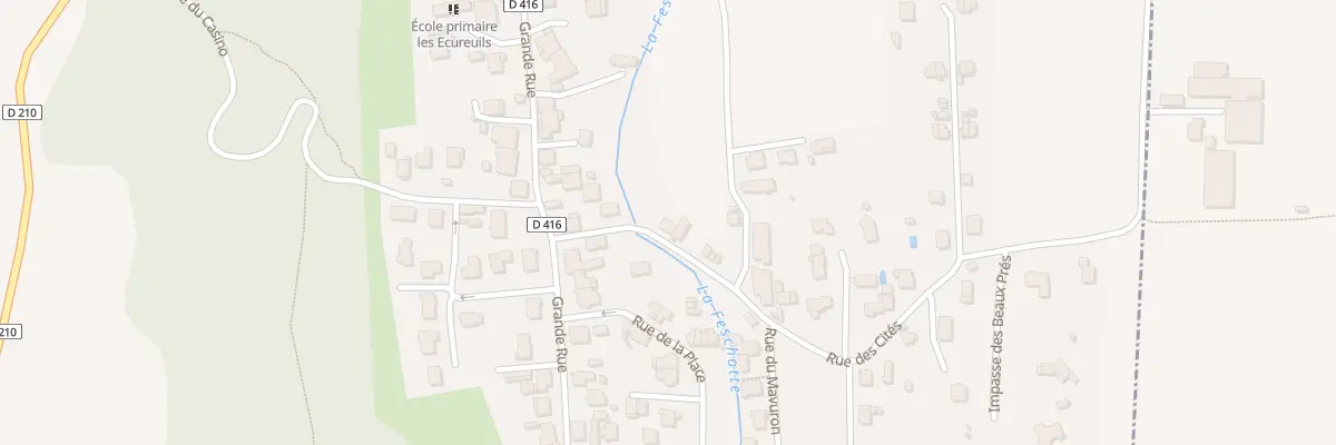 Plan du 1 Rue du Mavuron à Badevel