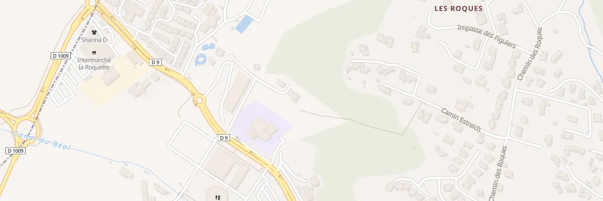 Plan du 2040 Av de la Republique à La Roquette-sur-Siagne