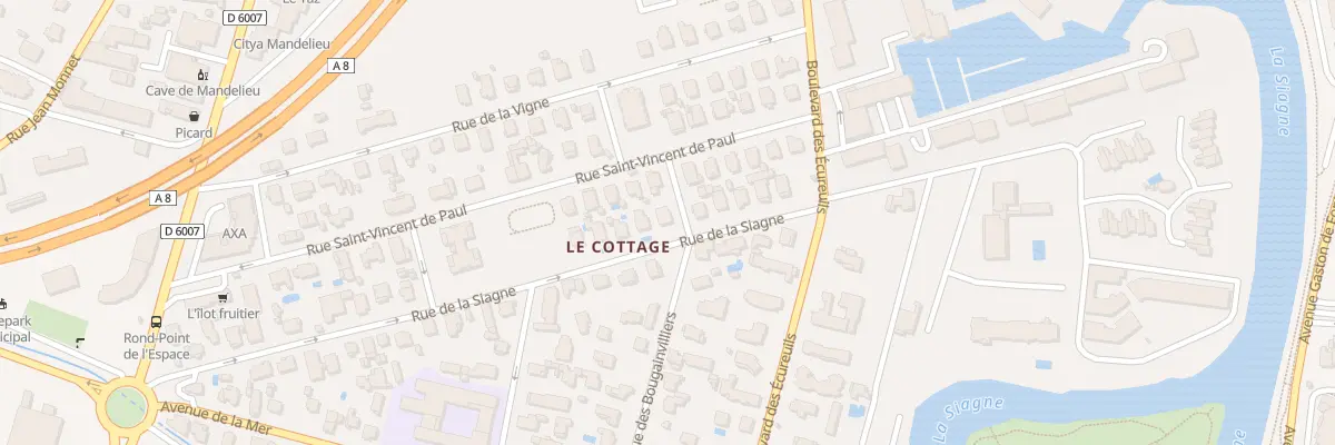 Plan du 421 Rue de la Siagne à Mandelieu-la-Napoule