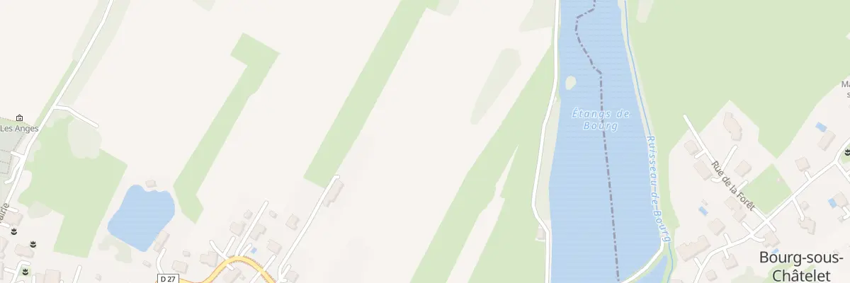 Plan du 25B Rue de Bourg sous Chatelet à Anjoutey