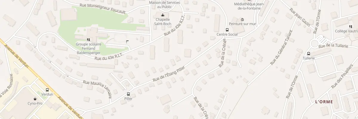 Plan du 25 Rue de l’Etang Piller à Saint-Dié-des-Vosges