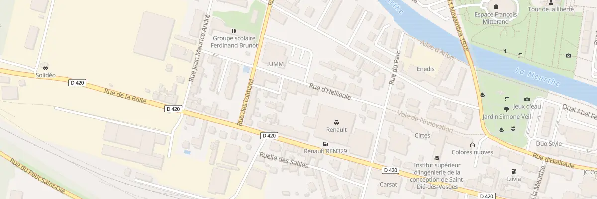 Plan du 45 Rue d’Hellieule à Saint-Dié-des-Vosges