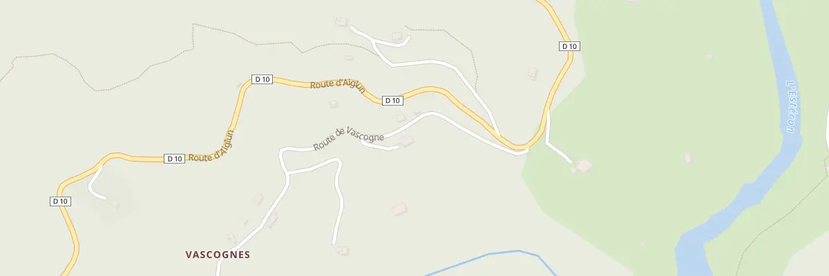 Plan du 201 Rte de Vascogne à Aiglun