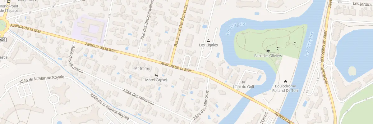 Plan du 503 Av de la Mer à Mandelieu-la-Napoule