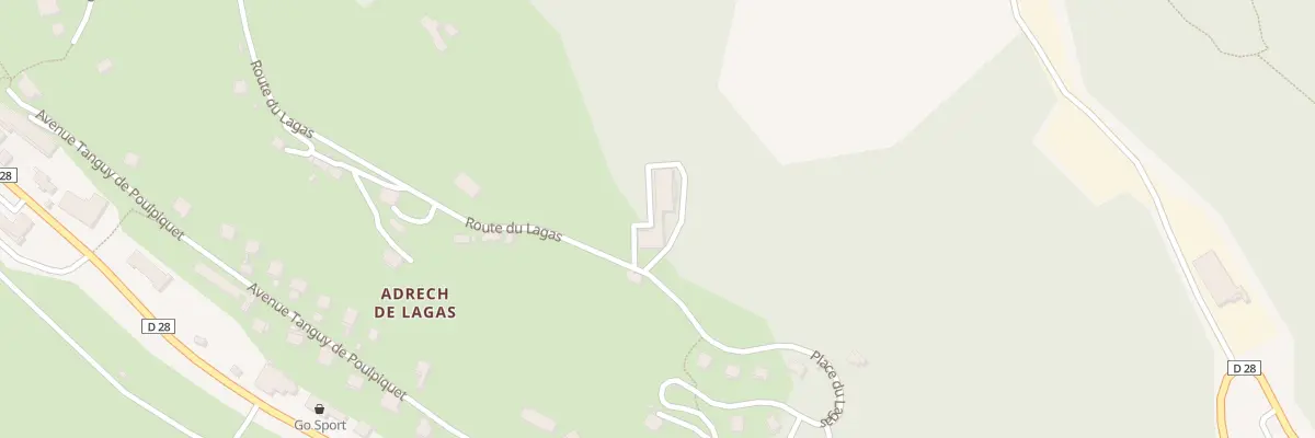 Plan du 23 Rte du Lagas à Péone