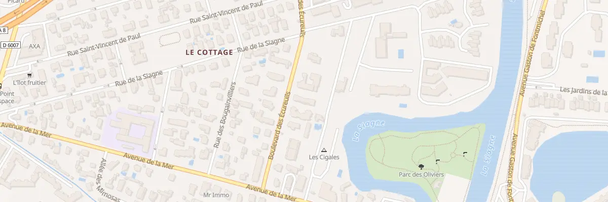 Plan du 168 Bd des Écureuils à Mandelieu-la-Napoule