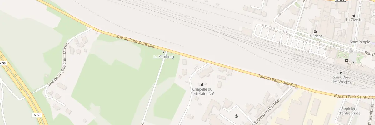 Plan du 45 Rue du Petit Saint-dié à Saint-Dié-des-Vosges