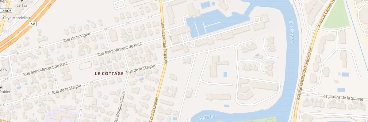 Plan du 242 Bd des Écureuils à Mandelieu-la-Napoule
