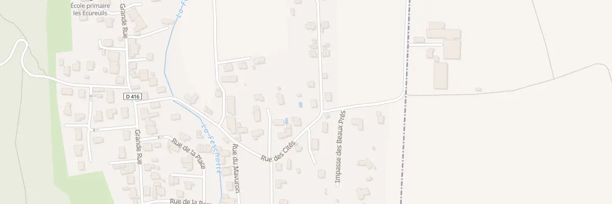 Plan du 3 Rue des Cités à Badevel