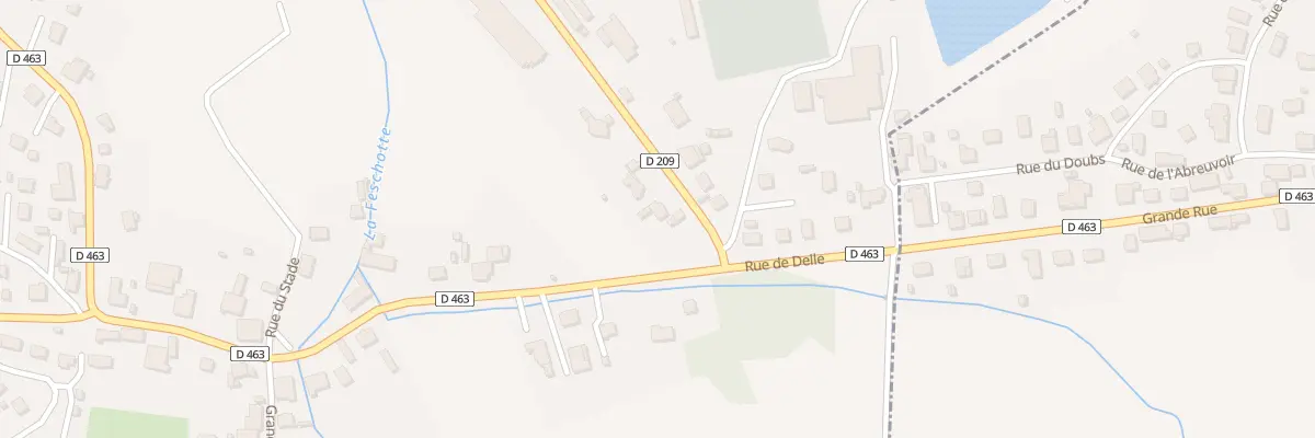 Plan du 6 Rue de Fesches le Châtel à Badevel