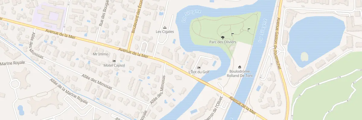 Plan du 629 Av de la Mer à Mandelieu-la-Napoule