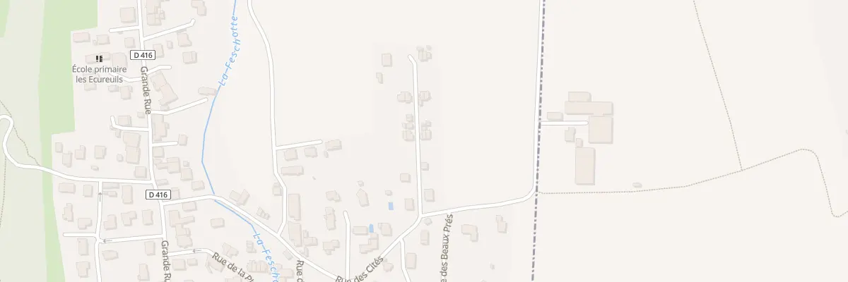 Plan du 8 Rue des Cités à Badevel