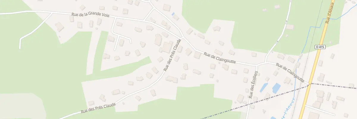 Plan du 1 Rue des Prés Claude à Saulcy-sur-Meurthe