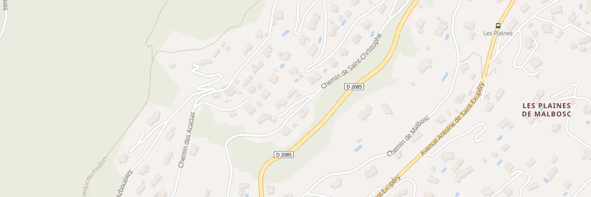 Plan du 135 Che de Saint Christophe à Grasse