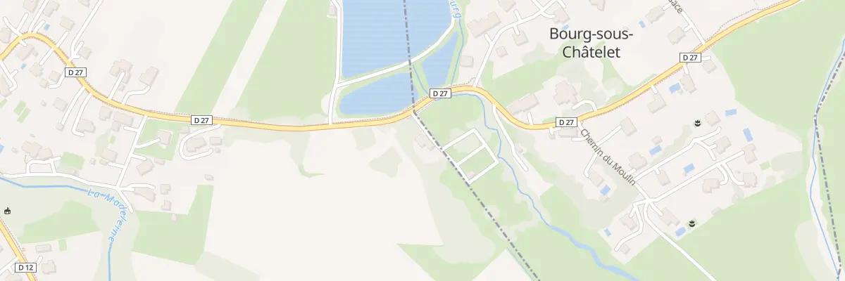 Plan du 14 Rue de Bourg sous Chatelet à Anjoutey
