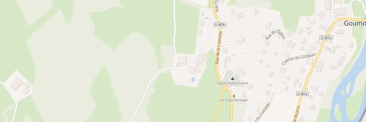 Plan du 3 Rte de la Corniche à Goumois