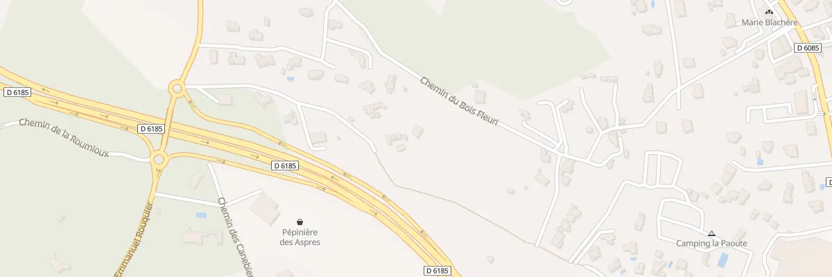 Plan du 36 Che du Bois Fleuri à Grasse