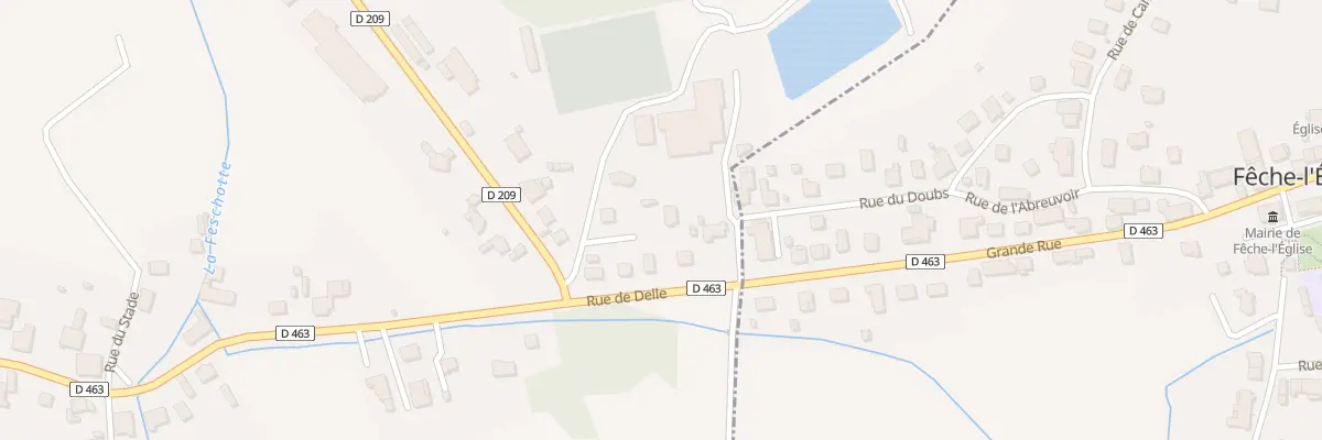 Plan du 16 Rue de Delle à Badevel