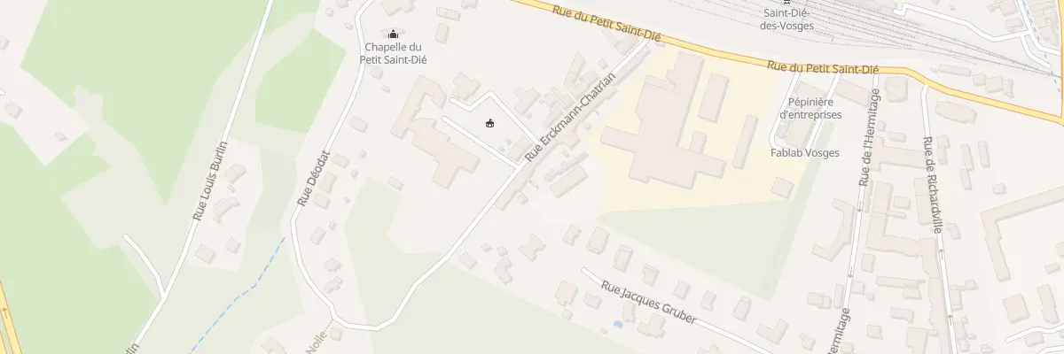 Plan du 25 Rue Erckmann Chatrian à Saint-Dié-des-Vosges
