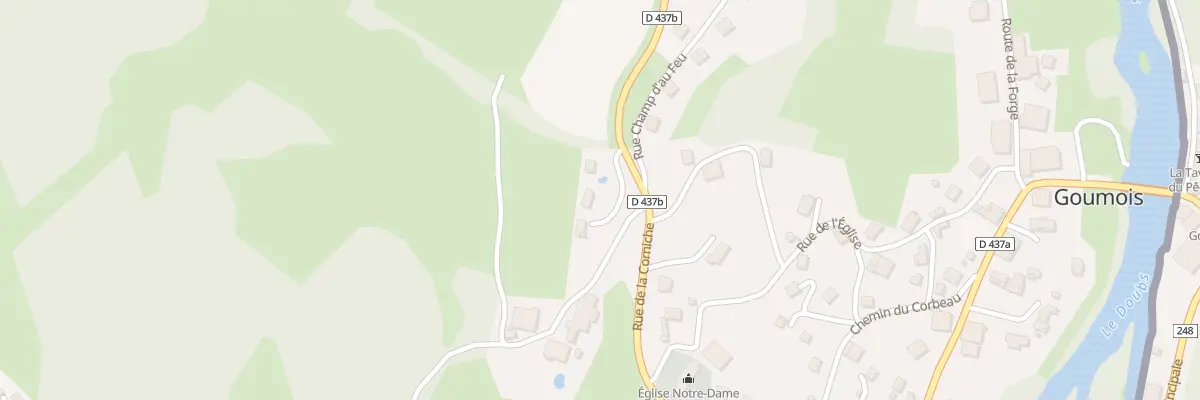 Plan du 3 Rue Au Bourgeon à Goumois