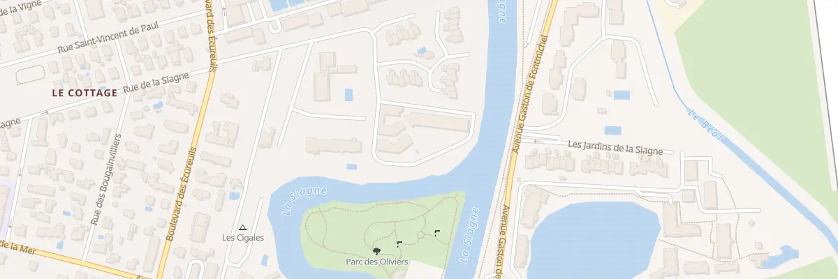 Plan du 9070 Rue de la Siagne à Mandelieu-la-Napoule
