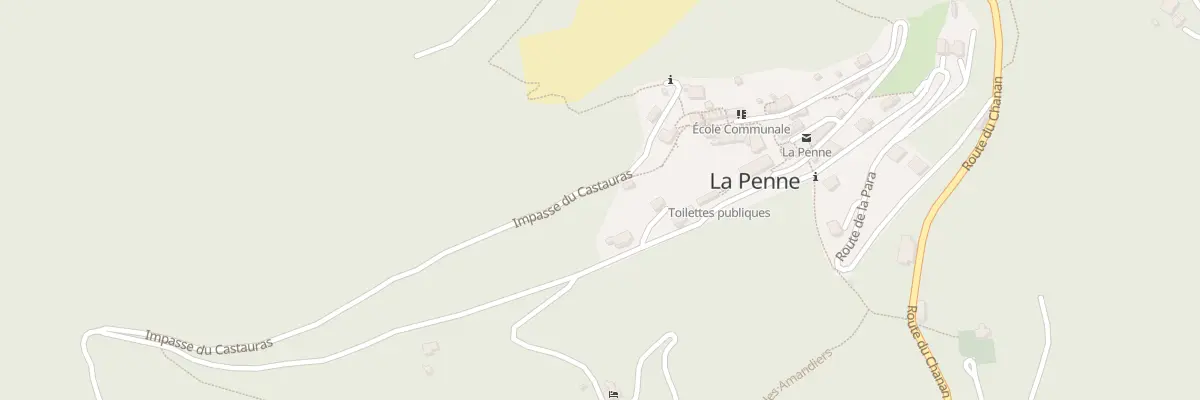 Plan du 1 Che de la Poterne à La Penne