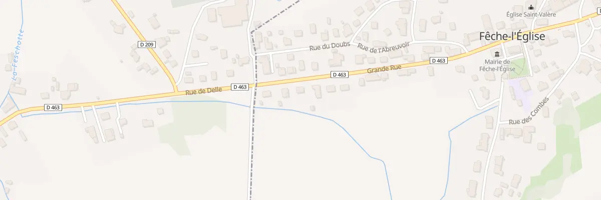 Plan du 4 Gr Grande Rue à Fêche-l’Église