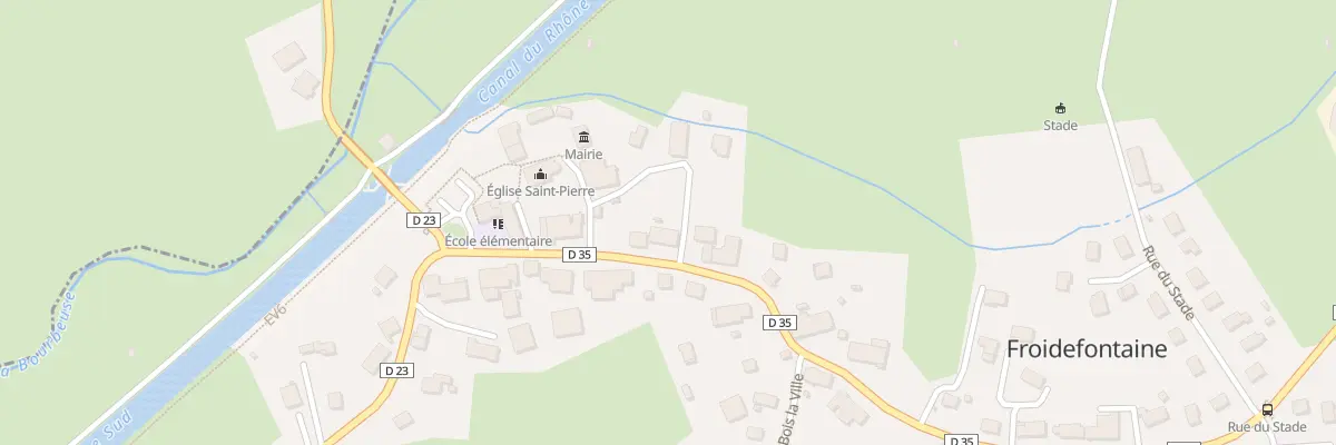 Plan du 23 Rue Principale à Froidefontaine