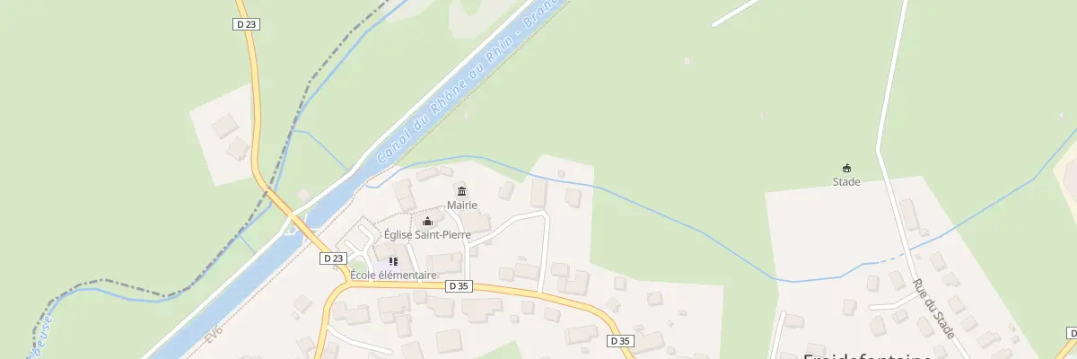 Plan du 2 Rue du Moulin à Froidefontaine