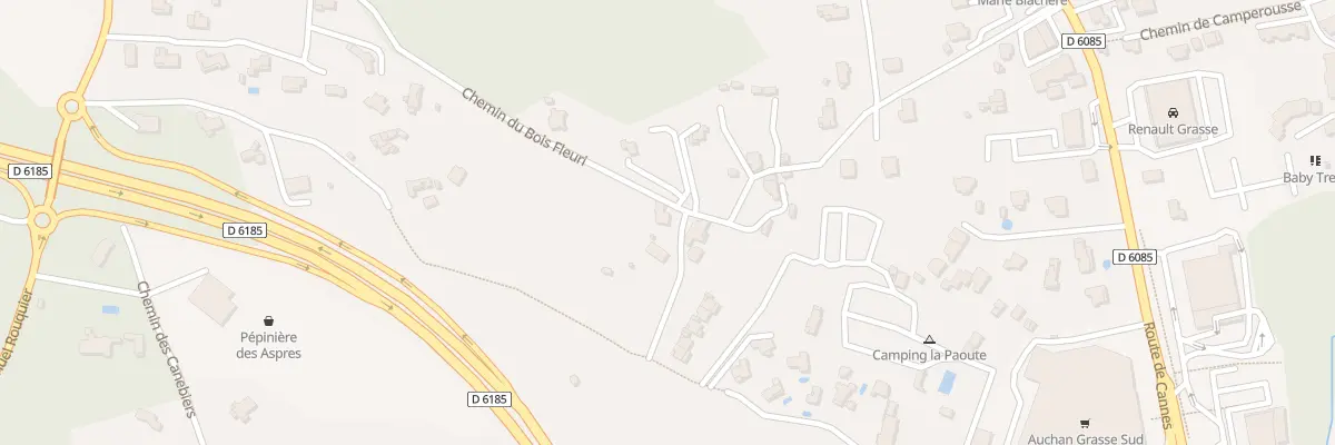 Plan du 50 Che du Bois Fleuri à Grasse