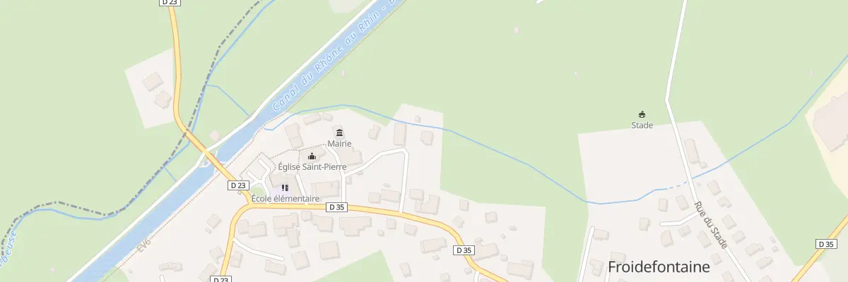 Plan du 2T Rue du Moulin à Froidefontaine