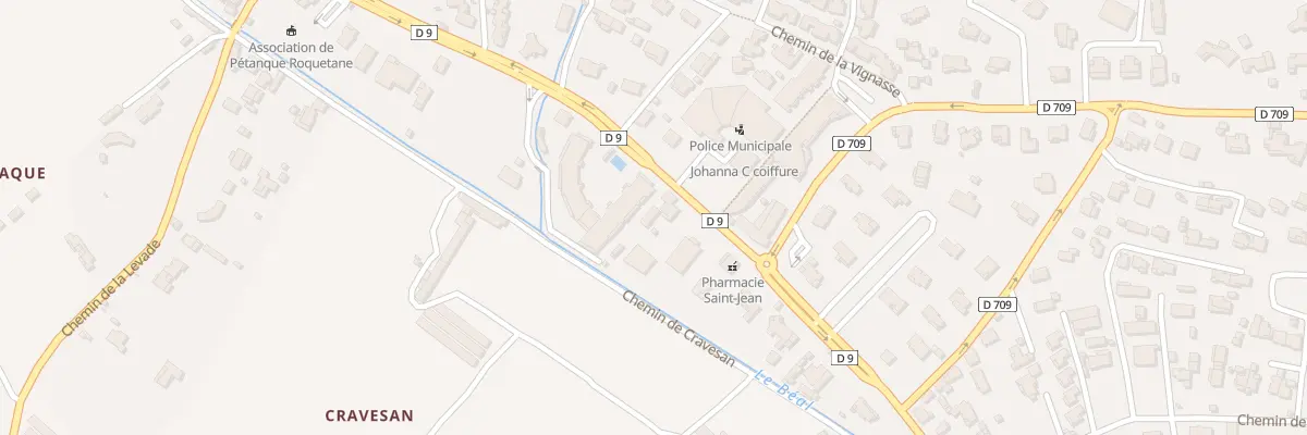 Plan du 917 Av de la Republique à La Roquette-sur-Siagne