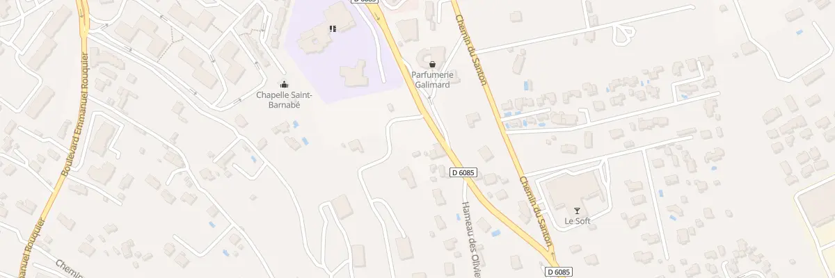 Plan du 88 Rte de Cannes à Grasse