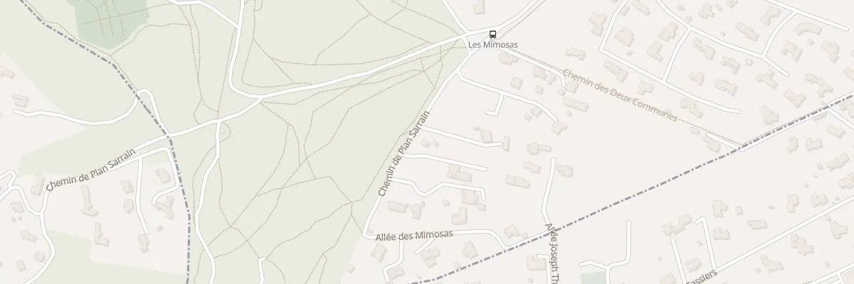 Plan du 1111 Che de Plan Sarrain à Mouans-Sartoux