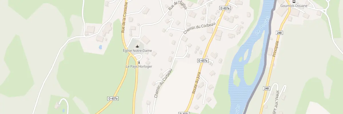 Plan du 9 Che du Corbeau à Goumois