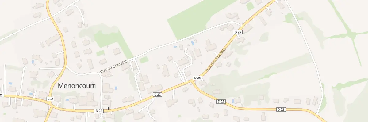 Plan du 1A Rue des Bochets à Menoncourt
