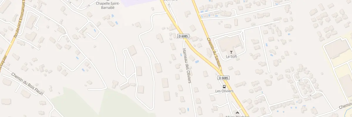 Plan du 96 Rte de Cannes à Grasse