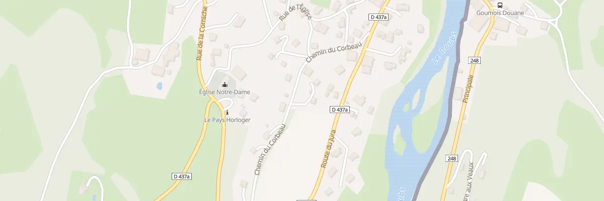 Plan du 12 Che du Corbeau à Goumois