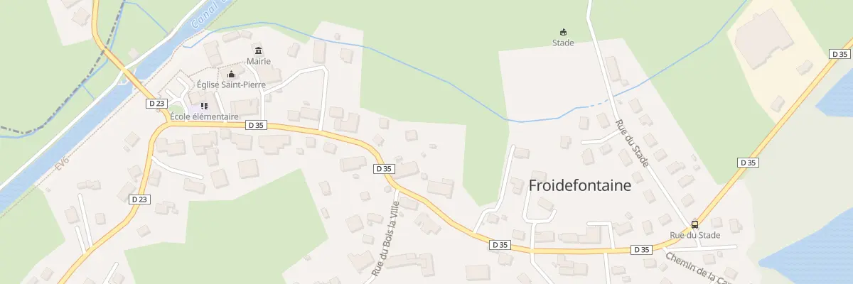 Plan du 31 Rue Principale à Froidefontaine